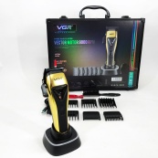 Машинка для стрижки VGR V-015 акумуляторна бездротова професійна 6 насадок. Зображення №23