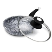 Сковорода UNIQUE UN-5115-24 см із кришкою/граніт світлий. Зображення №3