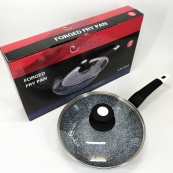 Сковорода UNIQUE UN-5115-24 см із кришкою/граніт світлий. Зображення №8