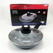 Сковорода UNIQUE UN-5115-24 см із кришкою/граніт світлий. Зображення №12