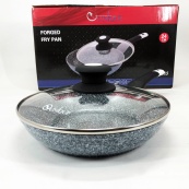 Сковорода UNIQUE UN-5115-24 см із кришкою/граніт світлий. Зображення №13