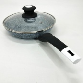 Сковорода UNIQUE UN-5115-24 см із кришкою/граніт світлий. Зображення №15