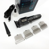 Аккумуляторная машинка для стрижки VGR V-900 с дисплеем, беспроводная для стрижки волос. Цвет: черный. Изображение №5
