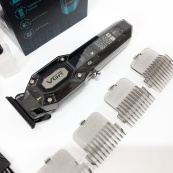 Аккумуляторная машинка для стрижки VGR V-900 с дисплеем, беспроводная для стрижки волос. Цвет: черный. Изображение №8