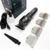 Аккумуляторная машинка для стрижки VGR V-900 с дисплеем, беспроводная для стрижки волос. Цвет: черный. Изображение №9