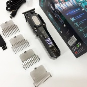 Аккумуляторная машинка для стрижки VGR V-900 с дисплеем, беспроводная для стрижки волос. Цвет: черный. Изображение №12