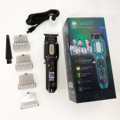 Аккумуляторная машинка для стрижки VGR V-900 с дисплеем, беспроводная для стрижки волос. Цвет: черный. Изображение №13