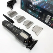 Аккумуляторная машинка для стрижки VGR V-900 с дисплеем, беспроводная для стрижки волос. Цвет: черный. Изображение №15