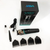 Професійна машинка для стрижки волосся триммер VGR V-291 з насадками, електробритва. Колір: синій. Зображення №6