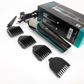 Професійна машинка для стрижки волосся триммер VGR V-291 з насадками, електробритва. Колір: синій. Зображення №9