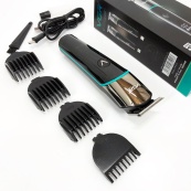 Професійна машинка для стрижки волосся триммер VGR V-291 з насадками, електробритва. Колір: синій. Зображення №11