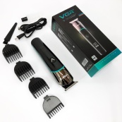 Професійна машинка для стрижки волосся триммер VGR V-291 з насадками, електробритва. Колір: синій. Зображення №12