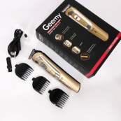 Беспроводная машинка для стрижки волос GEMEI GM-6112 аккумуляторная. Цвет: золотой. Изображение №9