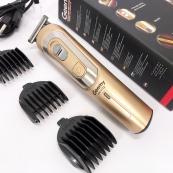 Беспроводная машинка для стрижки волос GEMEI GM-6112 аккумуляторная. Цвет: золотой. Изображение №10