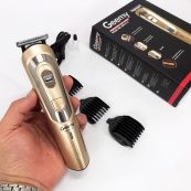 Беспроводная машинка для стрижки волос GEMEI GM-6112 аккумуляторная. Цвет: золотой. Изображение №12