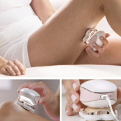 Епілятор акумуляторний Flawless Legs для ніг, жіноча електробритва для ніг. Зображення №7