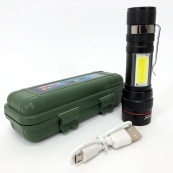 Ліхтар тактичний Bailong BL-520 T6 світлодіодний на акумуляторі, кишеньковий міні ліхтар, ручний потужний. Зображення №9