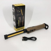 Світлодіодний ліхтар Power Bank кемпінг WL-08 XPE+COB, червоний+білий+жовтий, магніт, гачок. Зображення №2