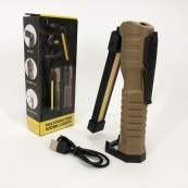 Світлодіодний ліхтар Power Bank кемпінг WL-08 XPE+COB, червоний+білий+жовтий, магніт, гачок. Зображення №14