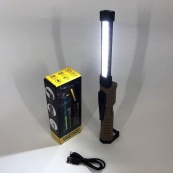 Світлодіодний ліхтар Power Bank кемпінг WL-08 XPE+COB, червоний+білий+жовтий, магніт, гачок. Зображення №18