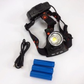 Фонарь налобный X-Balong XQ-219-HP50 аккумуляторный LED zoom с функцией Power Bank 3 режима работы. Изображение №3