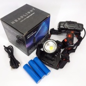 Фонарь налобный X-Balong XQ-219-HP50 аккумуляторный LED zoom с функцией Power Bank 3 режима работы. Изображение №4