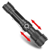 Фонарь ручной аккумуляторный PLD-11-4XPE(RGB), Карманный фонарь с usb зарядкой, Тактический фонарь police. Изображение №4 Фонарь ручной аккумуляторный PLD-11-4XPE(RGB), Карманный фонарь с usb зарядкой, Тактический фонарь police. Изображение №4