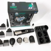 Набір для стрижки VGR 5 в 1 V-111, 9 насадок, Акумуляторний універсальний триммер для стрижки. Зображення №12
