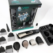 Набір для стрижки VGR 5 в 1 V-111, 9 насадок, Акумуляторний універсальний триммер для стрижки. Зображення №16