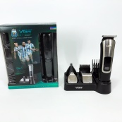Набір для стрижки VGR 5 в 1 V-111, 9 насадок, Акумуляторний універсальний триммер для стрижки. Зображення №23