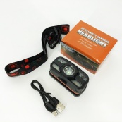 Налобний ліхтар WH-0188, XPE+SMD, Налобний ліхтар для туризму риболовлі та полювання, Налобна лампа. Зображення №2