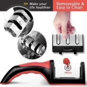 Профессиональная Ручная Точилка для ножей 3 уровня заточки Fast Sharpener RS-168. Изображение №3