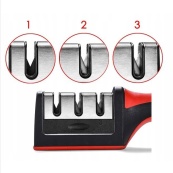 Профессиональная Ручная Точилка для ножей 3 уровня заточки Fast Sharpener RS-168. Изображение №8