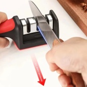 Профессиональная Ручная Точилка для ножей 3 уровня заточки Fast Sharpener RS-168. Изображение №13