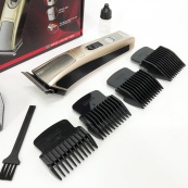 Машинка для стрижки Gemei GM-657 бездротова з комплектом насадок, Перукарські машинки. Зображення №6