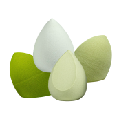 Набір спонжів для макіяжу 4 штуки Puffy, зелений. Зображення №2