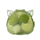 Набір спонжів для макіяжу 4 штуки Puffy, зелений. Зображення №4