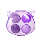 Набір спонжів для макіяжу 4 штуки Puffy, фіолетовий. Зображення №3