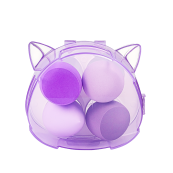 Набір спонжів для макіяжу 4 штуки Puffy, фіолетовий. Зображення №4