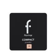 Пудра для обличчя FlorMar Compact матуюча № 93 Натурально карамельна. Изображение №4