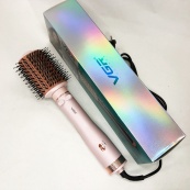 Електричний фен браш для укладання волосся VGR V-494 800 Вт. Колір: рожевий. Зображення №5