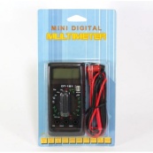 Компактний Мультиметр DT-181 цифровий тестер, щупи в комплекті, мультиметр із захистом, електронний мультиметр. Зображення №2