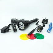 Ліхтар тактичний Police Q2800-T6 18650 х 2, заряджається від мережі 220В та авто ЗУ 12В, виносна кнопка. Зображення №12