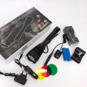 Ліхтар тактичний Police Q2800-T6 18650 х 2, заряджається від мережі 220В та авто ЗУ 12В, виносна кнопка. Зображення №16