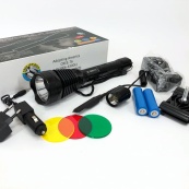 Ліхтар тактичний Police Q2800-T6 18650 х 2, заряджається від мережі 220В та авто ЗУ 12В, виносна кнопка. Зображення №18