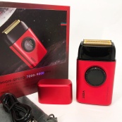 Електробритва VGR V-378 RED шейвер, подвійне лезо, регулювання потужності 7000-9000 RPM. Колір: червоний. Зображення №7