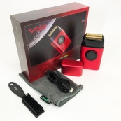 Електробритва VGR V-378 RED шейвер, подвійне лезо, регулювання потужності 7000-9000 RPM. Колір: червоний. Зображення №8