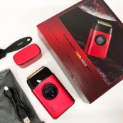 Електробритва VGR V-378 RED шейвер, подвійне лезо, регулювання потужності 7000-9000 RPM. Колір: червоний. Зображення №13