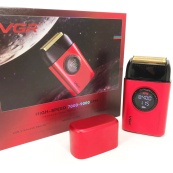 Електробритва VGR V-378 RED шейвер, подвійне лезо, регулювання потужності 7000-9000 RPM. Колір: червоний. Зображення №15