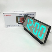 Електронні настільні LED годинники від USB VST-897-4 з будильником та термометром. Зображення №9